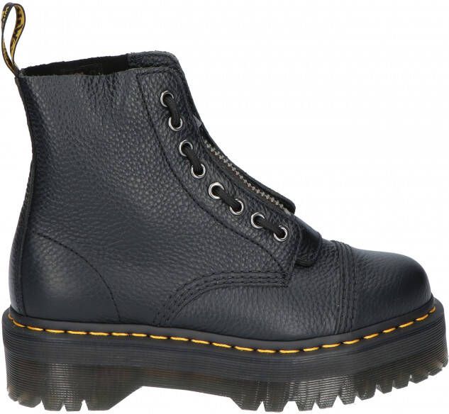 Dr Martens Sinclair Black Milled Nappa Biker boots