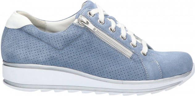 Durea 6239 688 Blauw K-Wijdte Veterschoenen