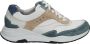 Durea 6267 685 0264 Beige wit groen combi sneaker wijdte H - Thumbnail 3