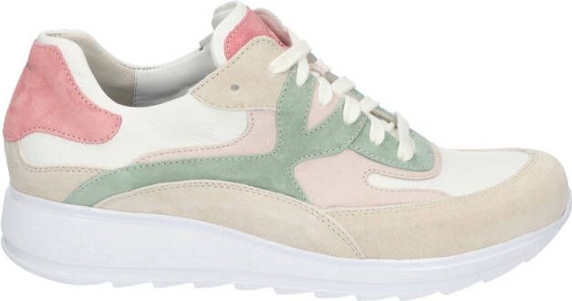 Durea 6272 685H Beige Groen H-Wijdte Veterschoenen