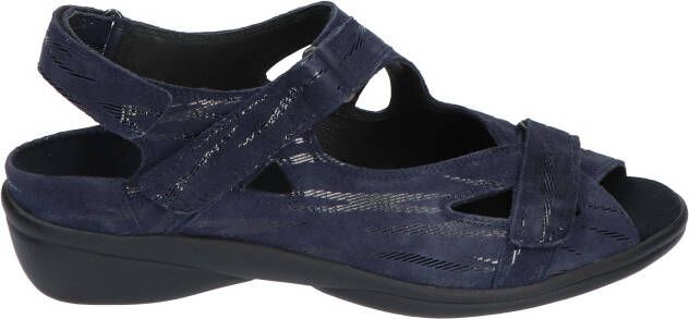 Durea 7258 218H Donkerblauw H-Wijdte Sandalen