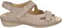 Durea 7258 K Volwassenen Platte sandalenDames Sandalen Wit beige - Thumbnail 2