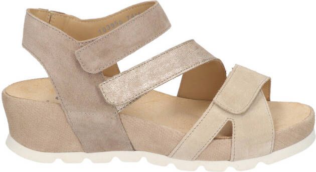 Durea 7405 025H Beige H-Wijdte Sandalen