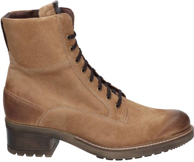 Durea 9725 905H Beige H-Wijdte Veter boots