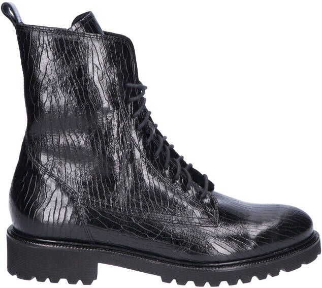 Durea 9801 185 Zwart Leer H-Wijdte Boots