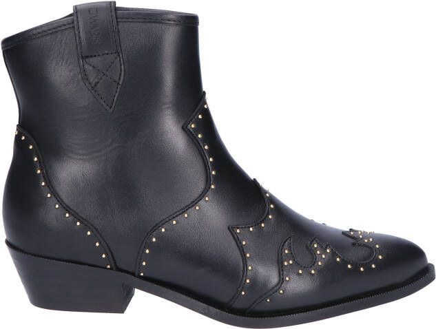 Dwrs label Lyon Studs Black Western boots