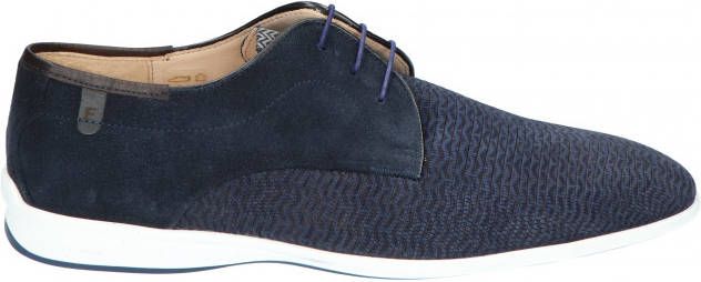 Floris van bommel 18303 Dark Blue H-Wijdte Veterschoenen