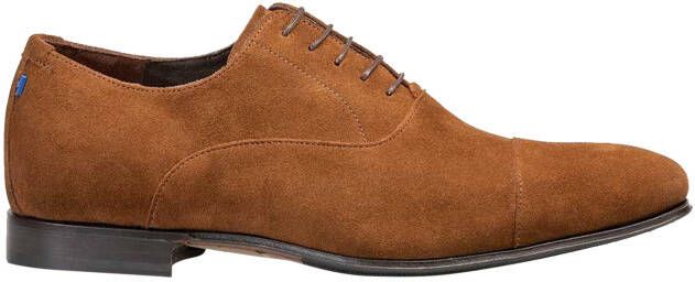 Floris van bommel 30110 Gilli 01.06 Brown G+ Wijdte Veterschoenen