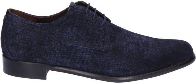 Floris van bommel De Draver 03.13 Dark Blue H-Wijdte Veterschoenen