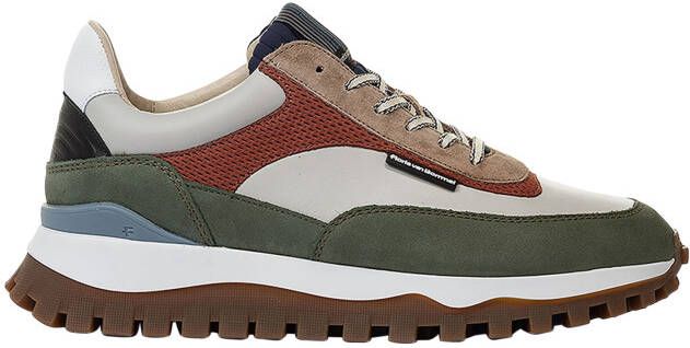 Floris van bommel De Grommer 01.06 Green G+ Wijdte Sneakers