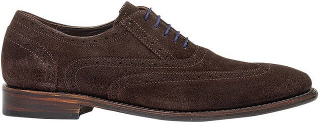 Floris van bommel De Loper 04.07 Dark Brown H-Wijdte Veterschoenen