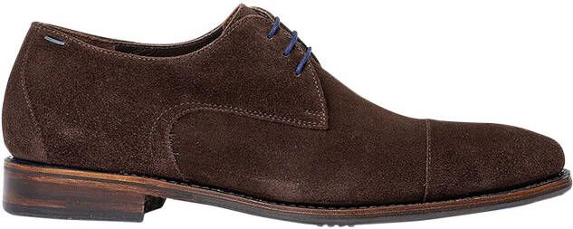 Floris van bommel De Loper 16.02 Dark Brown H-Wijdte Veterschoenen