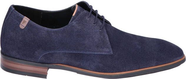 Floris van bommel De Slimmer 04.12 Dark Blue H Wijdte Veterschoenen