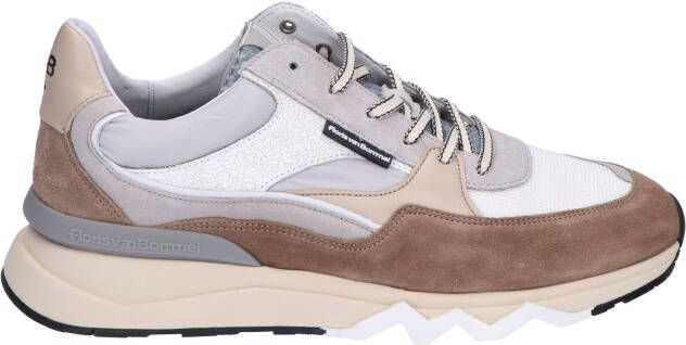 Floris van bommel De Zager 07.09 Light Brown G+ Wijdte Lage sneakers