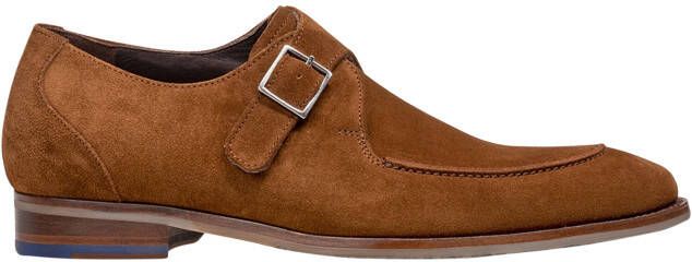 Floris van bommel 30318 De Stapper 37.01 Brown G+ Wijdte Gespschoenen