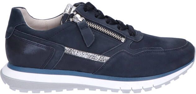 Gabor 46.378.36 Blue Silver H-Wijdte Veterschoenen