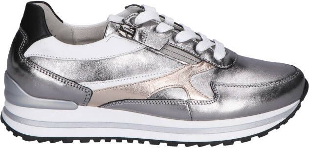 Gabor 56.526.90 Silver White Black H-Wijdte Veterschoenen