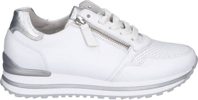 Gabor 66.528.50 White Silver H-Wijdte Veterschoenen