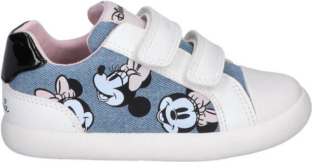 Geox Gisli Minnie Mousse Jeans White Klittenbandschoenen