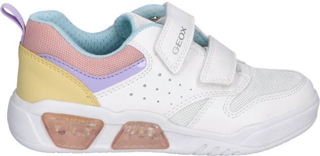 Geox Illuminus Junior White Multi Color Klittenbandschoenen