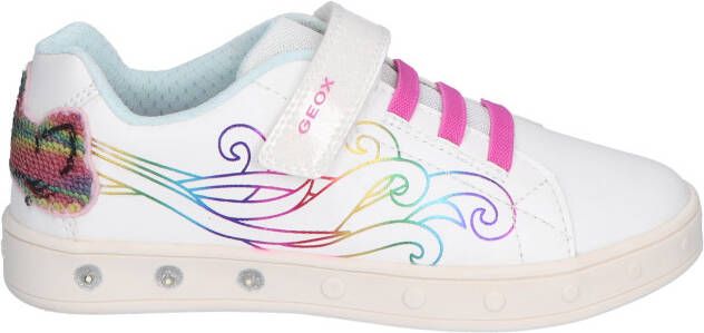 Geox Skylin Girl White Multi Veterschoenen