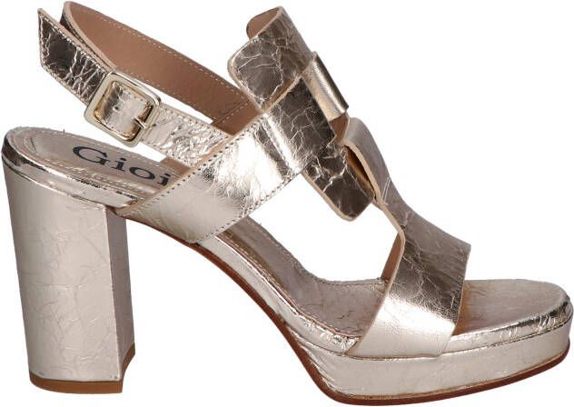 Gioia Roxanne Wrap Gold Sandalen