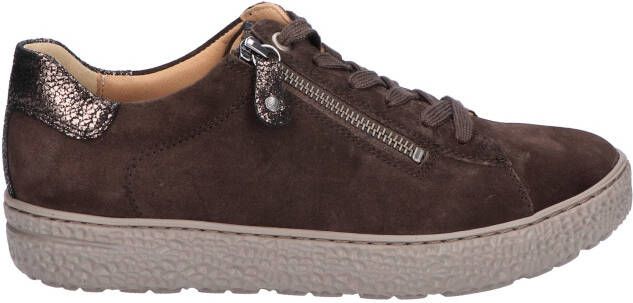 Hartjes Phil Shoe Dark Brown Nubuck H-Wijdte Veterschoenen