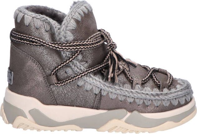 Mou Eskimo Trainer Scoubidou Lace Grey Boots