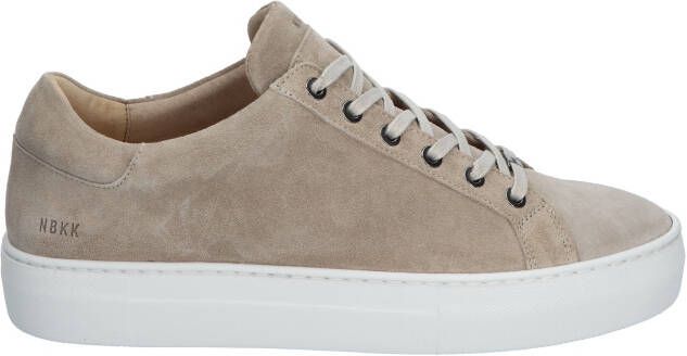 Nubikk Jagger Pure Men Taupe Suede Lage sneakers