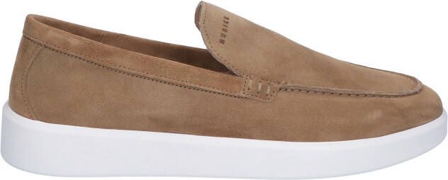 Nubikk Joro Mio Men Taupe Suede Instapschoenen