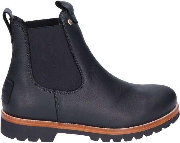 Panama Jack Burton Igloo Nappa Grass Black Chelsea boots