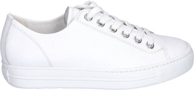 Paul green 5704 White Silver Veterschoenen