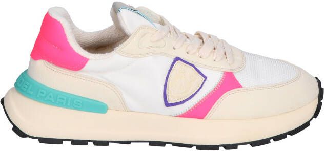 Philippe Model Antibes Women Mondial Pop Blanc Fuchsia Lage sneakers