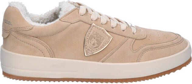 Philippe Model Nice Low Court Sneaker Teddy Women Nubuck Beige Sneakers