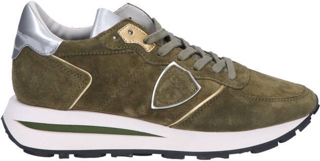 Philippe Model Tropez Haute Sneaker Women Daim Militaire Sneakers