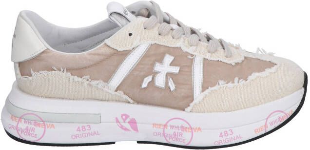 Premiata Cassie Women 6722 Beige Lage sneakers