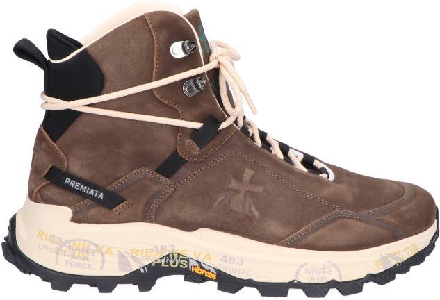 Premiata Saintcross Men 381 Brown Sneakers hoge-sneakers