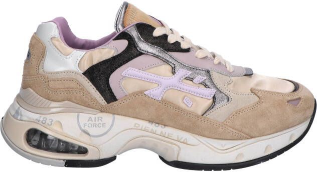 Premiata Sharky Women 363 Beige Lage sneakers