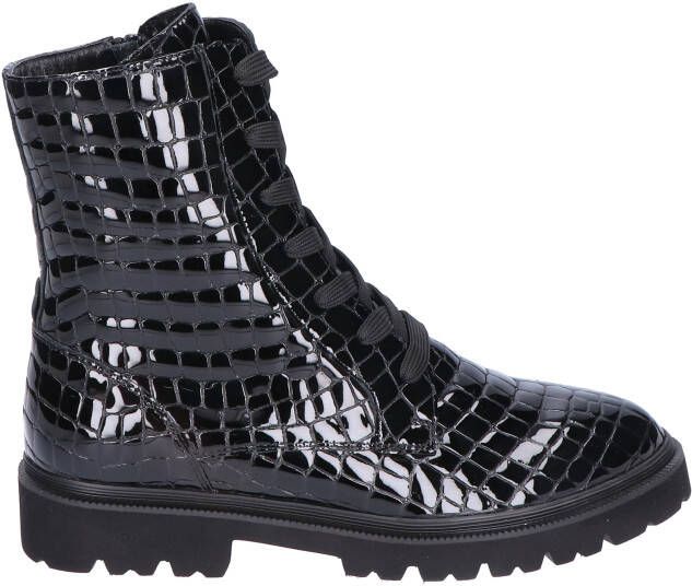 Rapid soul Verine Black Patent Croco Boots