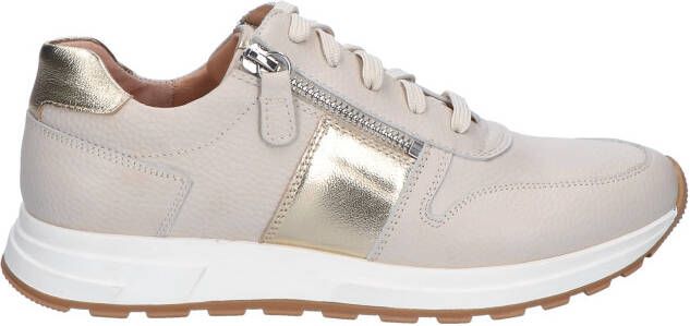 Rapid soul Winanda Beige Lychee Cow Leather Veterschoenen