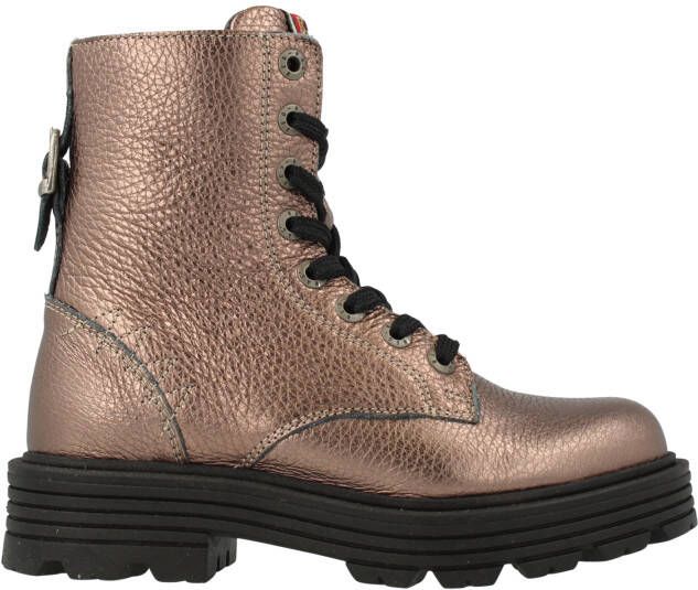 Red-rag 12474 371 Bronze Metallic Biker boots