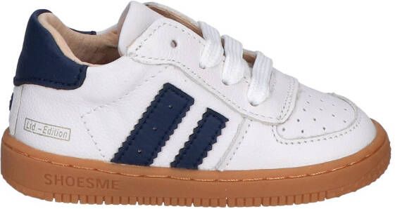 Shoesme BN25S003 White Dark Blue Baby-schoenen