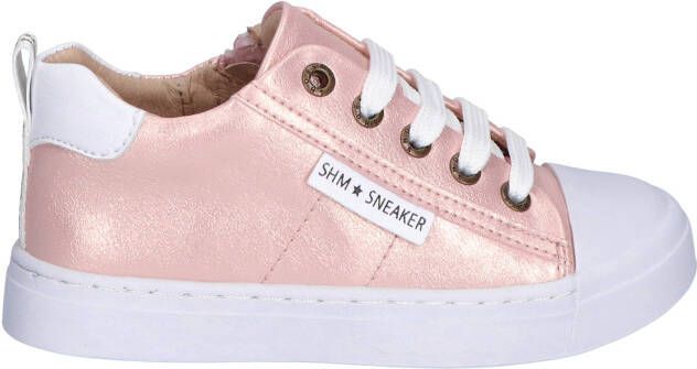 Shoesme SH24S006 Pink Metallic Veterschoenen