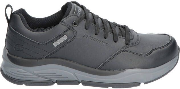 Skechers Benago Hombre Black Grey Veterschoenen