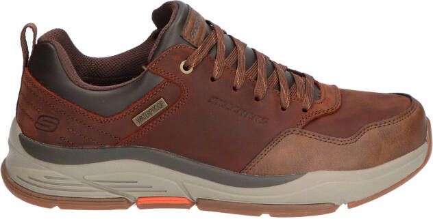 Skechers Benago Hombre Brown Veterschoenen