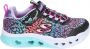 Skechers Flutter Heart Lights Loves Wild Black Multi Lage sneakers - Thumbnail 2