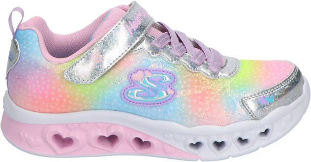 Skechers Flutter Heart Lights Simply Love Pink Multi Color Klittenbandschoenen