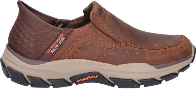 Skechers Slip In Respected Brown Sneakers slip-on-sneakers