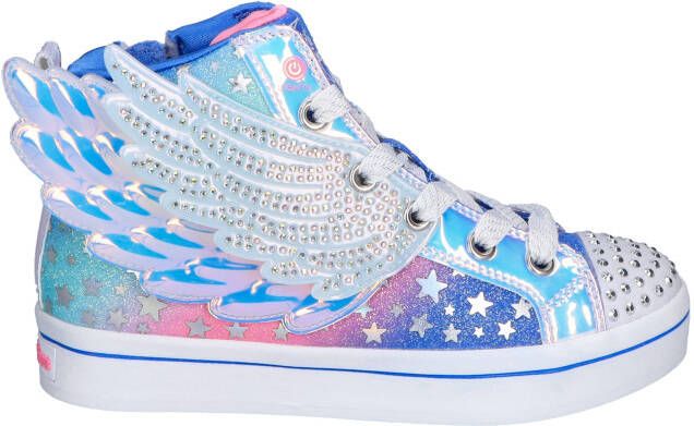 Skechers Twi-Lites 2.0 Dreamy Wings Blue Metallic Sneakers hoge-sneakers