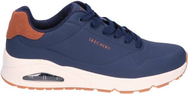 Skechers Uno Suited On Air Skech Air Navy Sneakers